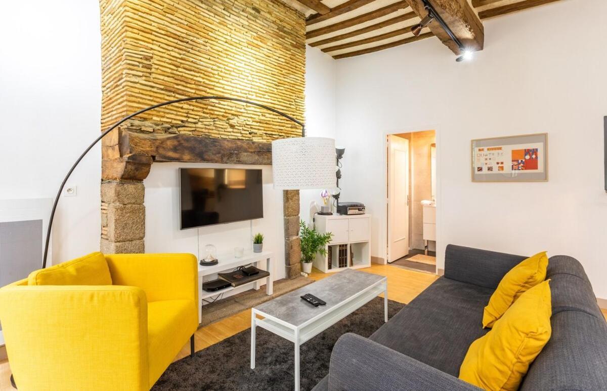 Leperdit - Bel Appartement De Charme - Hypercentre رينز المظهر الخارجي الصورة